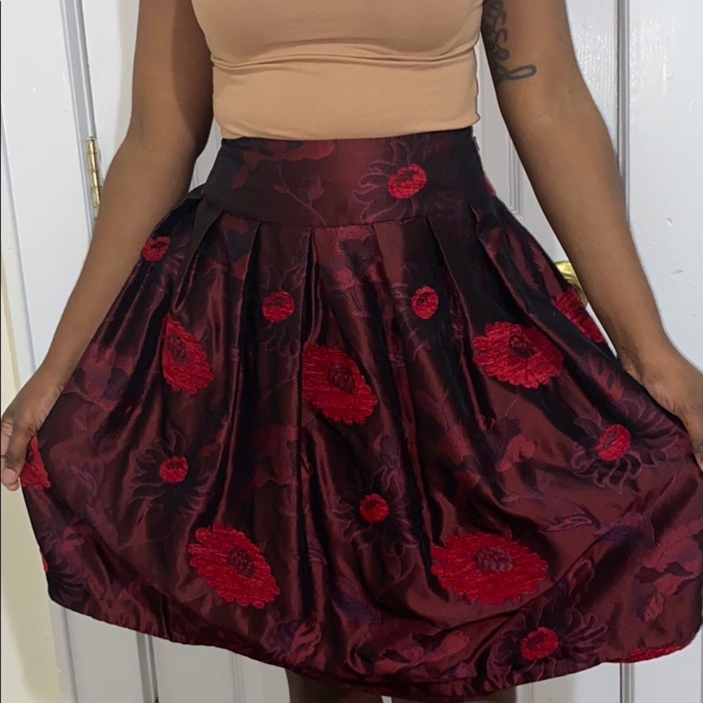 Red flower Skirt